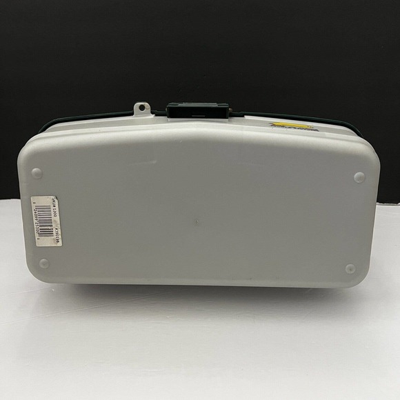 Plano 5300 3-Tray Tackle Box Green Brass Bailed Lockable Plastic Fishing Storage - Picture 6 of 12